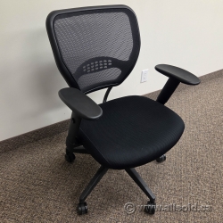 HON Basyx Black Mesh Back Office Task Chair w/ Arms